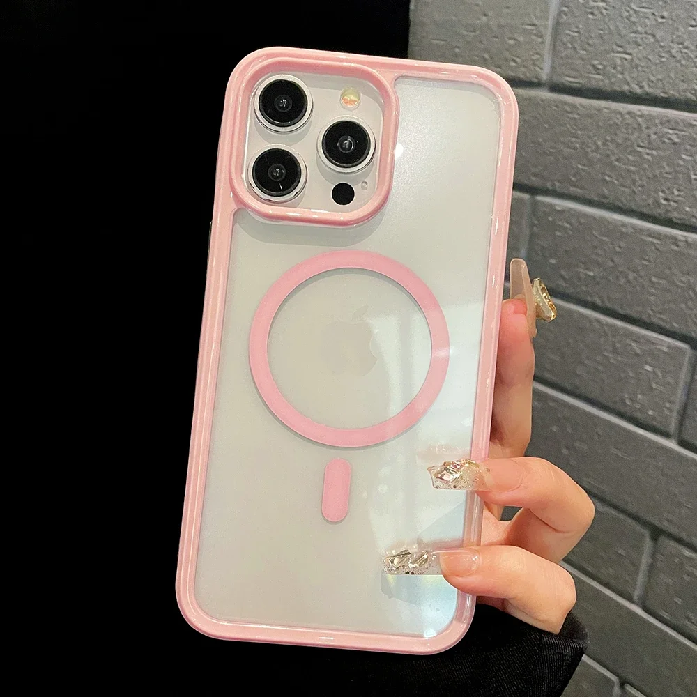 3IN1 Transparent Magnetic Case For iPhone 15 14 13 Pro Max Wireless Charge Clear Soft Acrylic Hard Back Cover
3IN1 Transparent Magnetic Case For iPhone 15 14 13 Pro Max Wireless Charge Clear Soft Acrylic Hard Back Cover