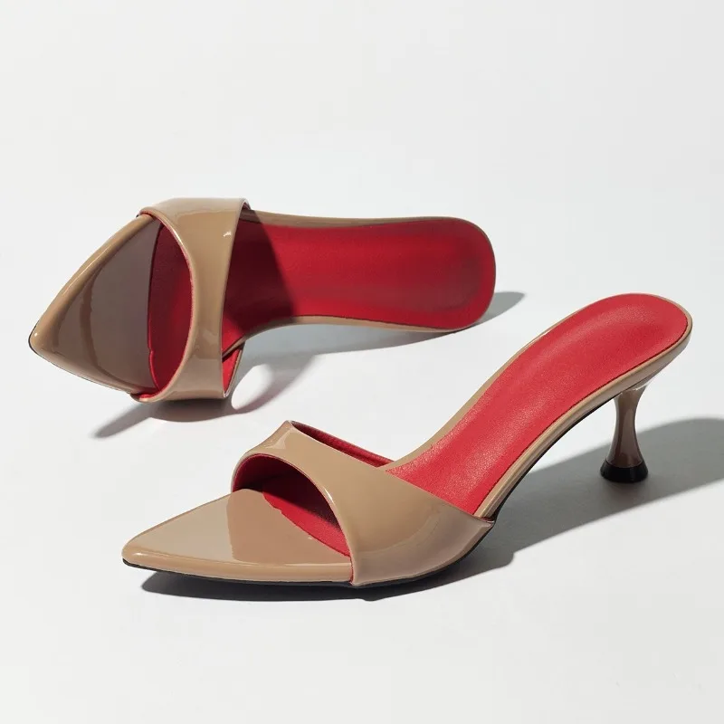 Summer Heels Slippers for Women Open-toe Concise Slide Comfortable Heeled Mules Elegant Slingback Women's Sandals Klapki Damskie
Summer Heels Slippers for Women Open-toe Concise Slide Comfortable Heeled Mules Elegant Slingback Women's Sandals Klapki Damskie