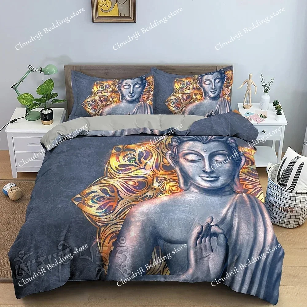 Buddha Bedding Set 3D Bodhisattva Duvet Cover Classical Comforter Covers With Pillowcase Double Queen Size Home Textile
Buddha Bedding Set 3D Bodhisattva Duvet Cover Classical Comforter Covers With Pillowcase Double Queen Size Home Textile