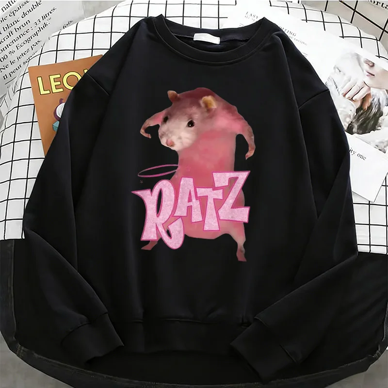 Женская толстовка Y2k Ratz Pink Mouse, однотонная, теплая, флисовая, мягкая, в стиле 90-х, с круглым вырезом, повседневная женская одежда
Женская толстовка Y2k Ratz Pink Mouse, однотонная, теплая, флисовая, мягкая, в стиле 90-х, с круглым вырезом, повседневная женская одежда