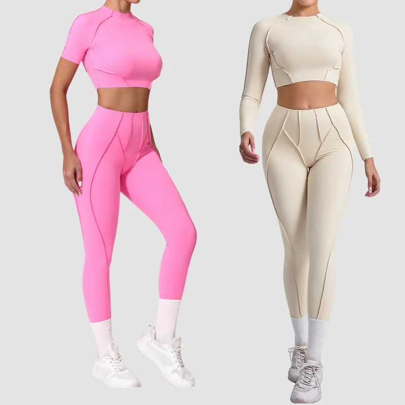 Yoga Sets Sports Fitness High Waist Hip-lifting Skinny Breathable Leggings Outdoors Running Workout Clothing Gym Suits for Women
Yoga Sets Sports Fitness High Waist Hip-lifting Skinny Breathable Leggings Outdoors Running Workout Clothing Gym Suits for Women