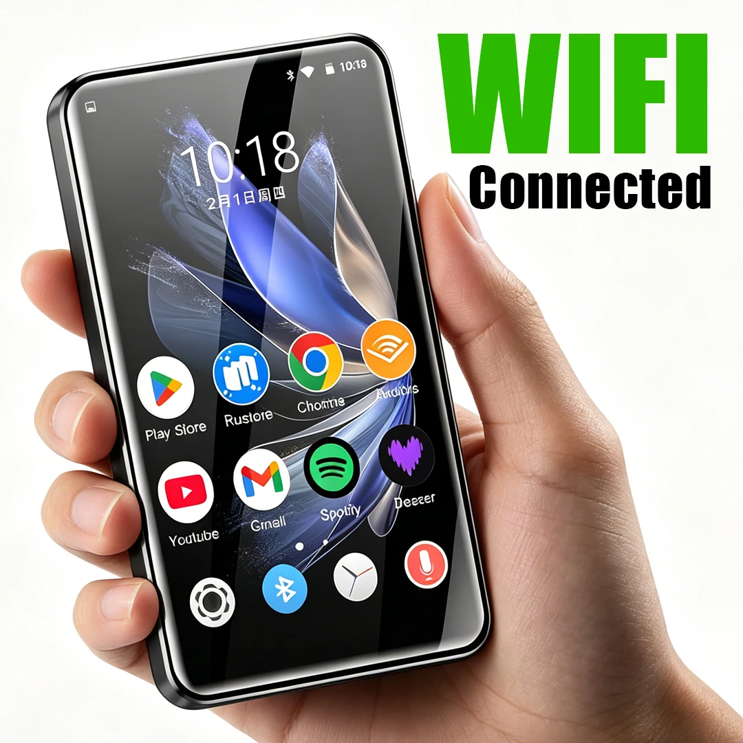 MP4/MP3 Player Android 10 with Bluetooth and WiFi,Play Store Download Spotify,Audible,Pandora 4''Touch Screen IPS 1080P Video
MP4/MP3 Player Android 10 with Bluetooth and WiFi,Play Store Download Spotify,Audible,Pandora 4''Touch Screen IPS 1080P Video