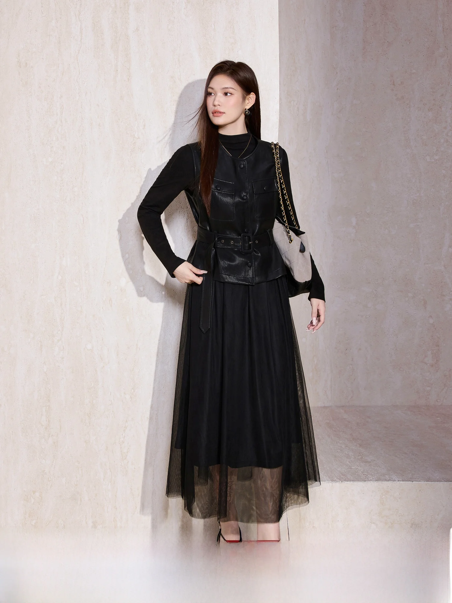 Женский жилет из искусственной кожи Ele больших размеров и комплект из двух предметов Bla Me Dr для похудения талии, дизайн для поездок на работу Sle Long Sve
Женский жилет из искусственной кожи Ele больших размеров и комплект из двух предметов Bla Me Dr для похудения талии, дизайн для поездок на работу Sle Long Sve