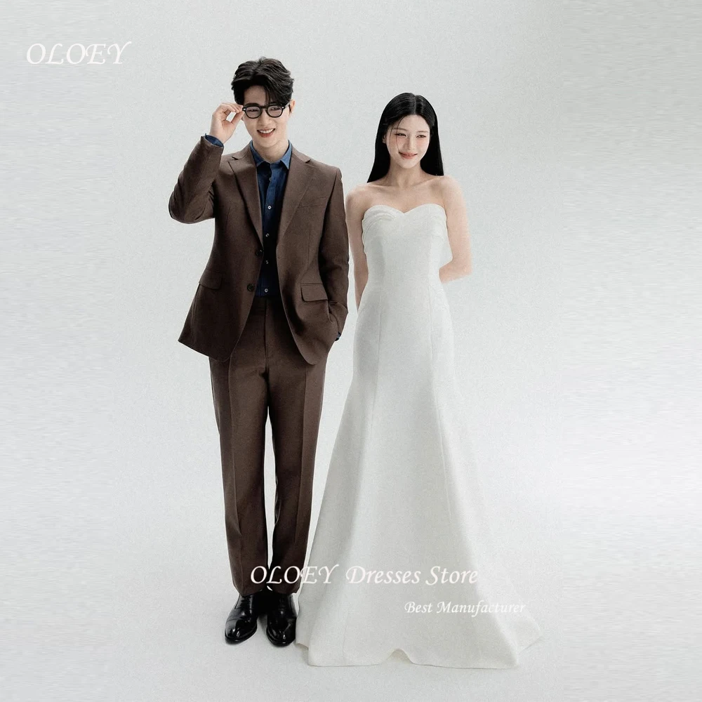OLOEY 2025 Simple Corset White Wedding Party Dresses Floor-Length Sleeveless Korea Photo shooting Bride Gowns Customized
OLOEY 2025 Simple Corset White Wedding Party Dresses Floor-Length Sleeveless Korea Photo shooting Bride Gowns Customized