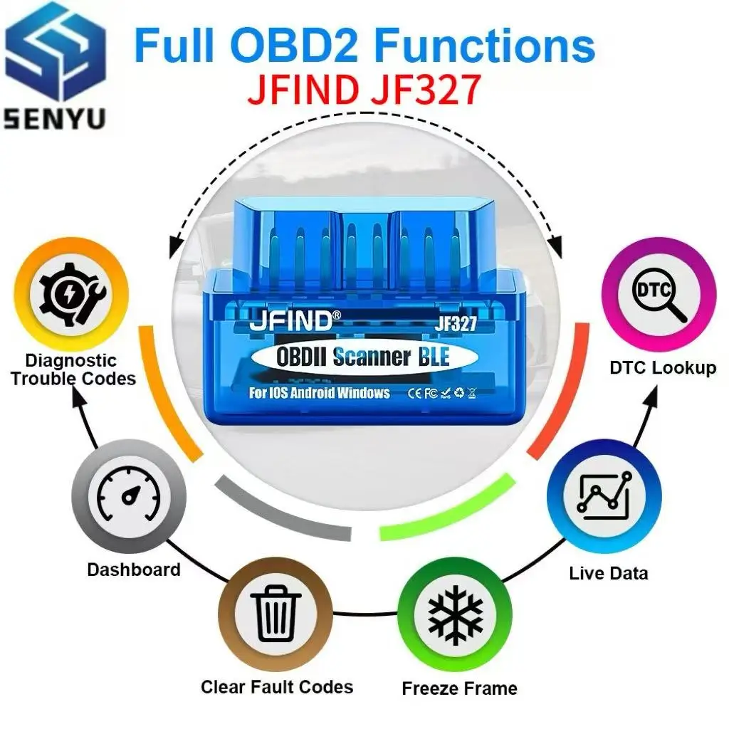 ELM327 V1.5 PIC18F25K80 Bluetooth 5.1 for IOS Android Car Code Reader ELM 327 Car Scanner OBD2 Diagnostic Tools Clear Fault Code
ELM327 V1.5 PIC18F25K80 Bluetooth 5.1 for IOS Android Car Code Reader ELM 327 Car Scanner OBD2 Diagnostic Tools Clear Fault Code