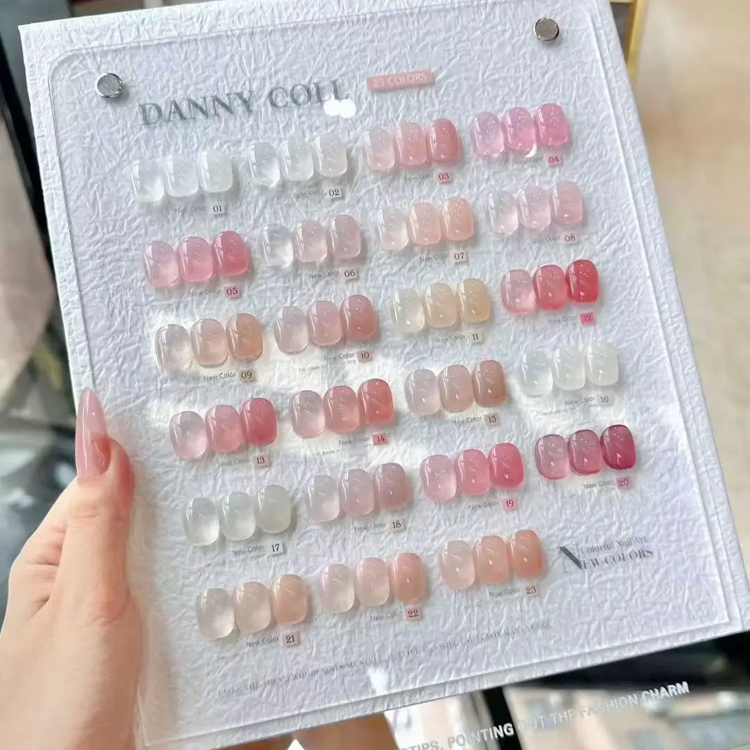 DannyColl Jelly Pink 23pcs Nail Gel Polish Kit With Color Card Semi-transparent SelfLeveling Nude Natural Pink Nail Manicure15ml
DannyColl Jelly Pink 23pcs Nail Gel Polish Kit With Color Card Semi-transparent SelfLeveling Nude Natural Pink Nail Manicure15ml