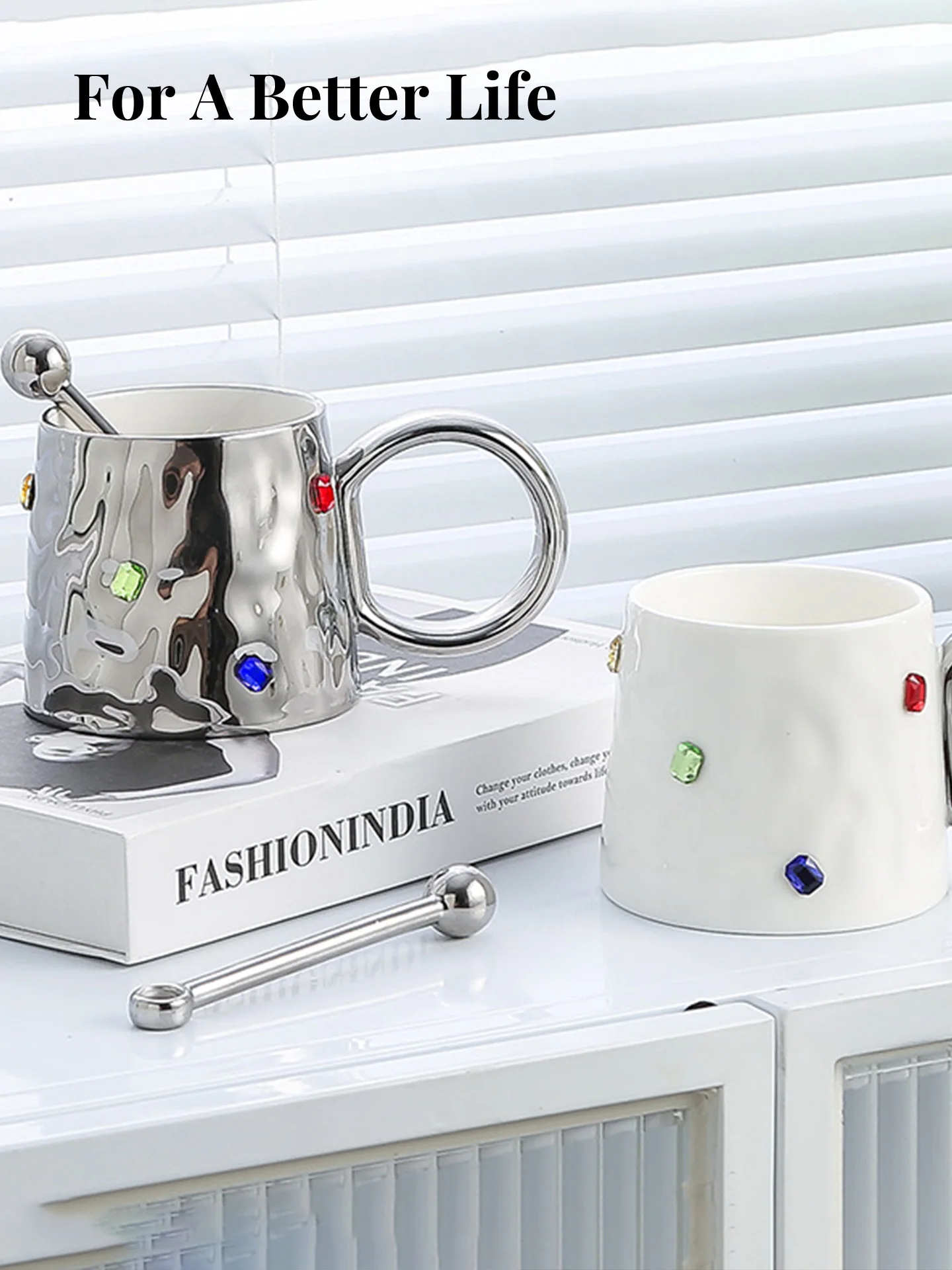 Gemstone Design Cerc Mug mat Ele Sle Single Ear Handle 30mL-400mL Capaci for Home Use
Gemstone Design Cerc Mug mat Ele Sle Single Ear Handle 30mL-400mL Capaci for Home Use