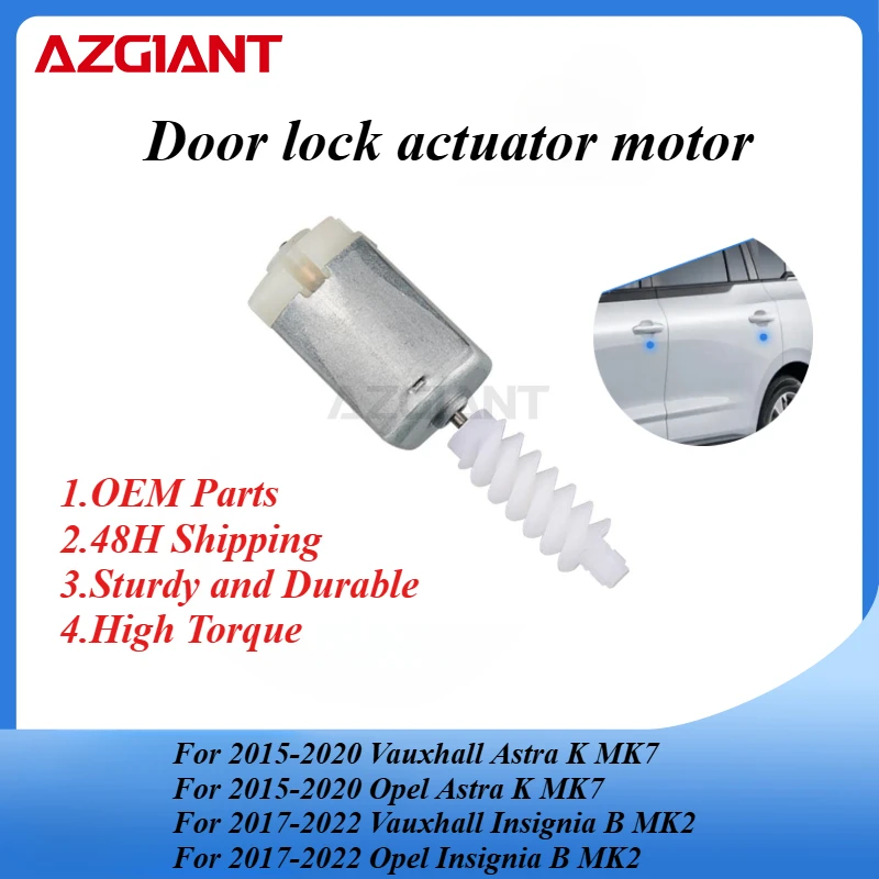 AZGIANT Car door lock motor for Vauxhall Astra K MK7/Opel Astra K MK7/Vauxhall Insignia B MK2/Opel Insignia B MK2 New parts OEM
AZGIANT Car door lock motor for Vauxhall Astra K MK7/Opel Astra K MK7/Vauxhall Insignia B MK2/Opel Insignia B MK2 New parts OEM