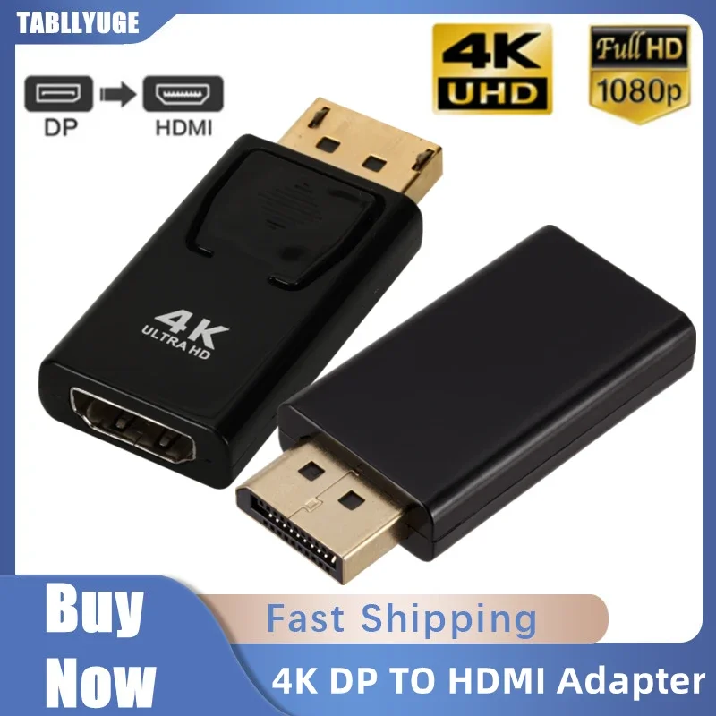 4K 1080P DisplayPort to HDMI-Compatible Adapter DP Male to HDMI Female Video Audio Connector Cable for Laptop PC HDTV Monitor
4K 1080P DisplayPort to HDMI-Compatible Adapter DP Male to HDMI Female Video Audio Connector Cable for Laptop PC HDTV Monitor