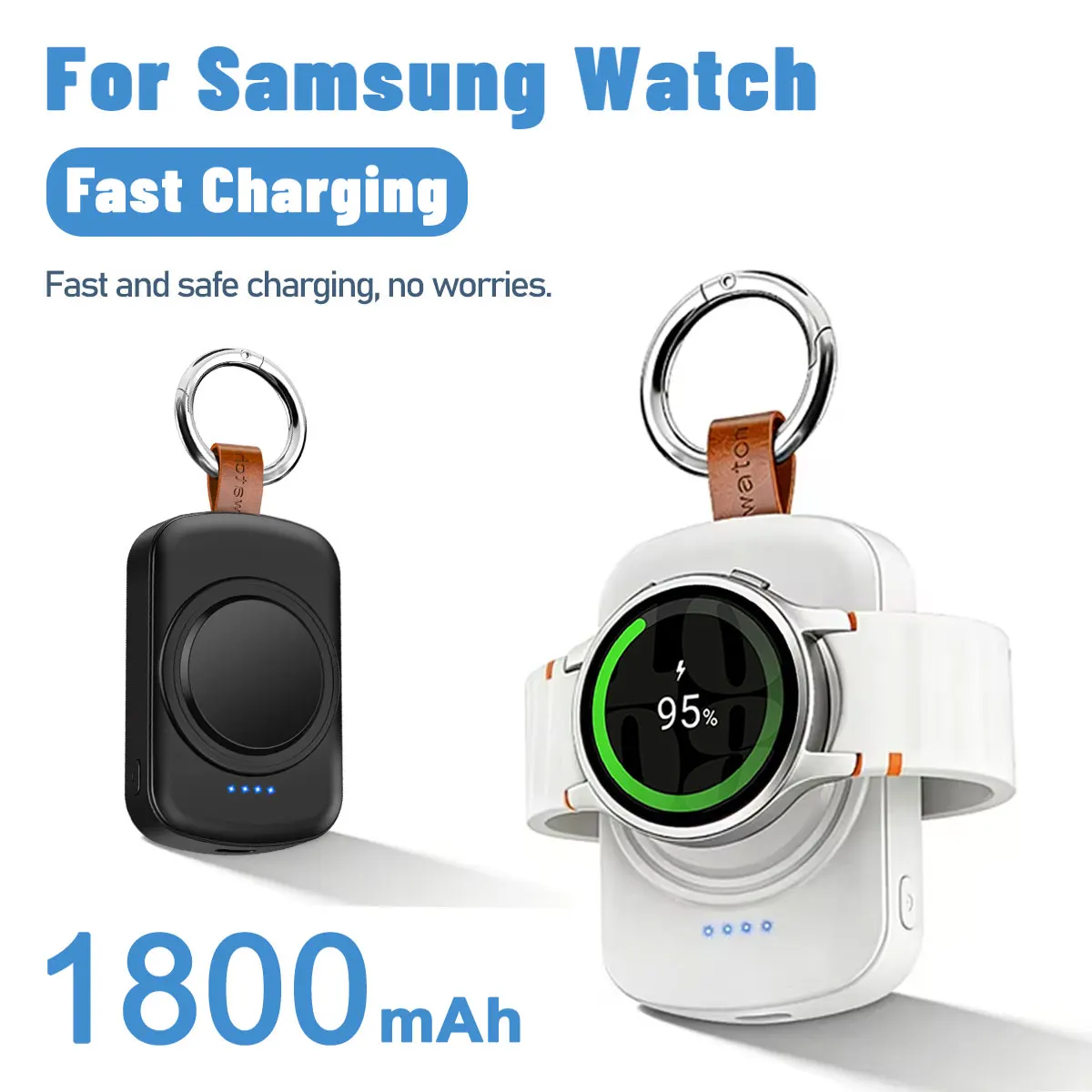 Portable Magnetic Wireless Power Bank Keychain for Samsung Galaxy Watch 8 7 6 5 Pro 4 Classic Active 2 Emergency Watch Charger
Portable Magnetic Wireless Power Bank Keychain for Samsung Galaxy Watch 8 7 6 5 Pro 4 Classic Active 2 Emergency Watch Charger
