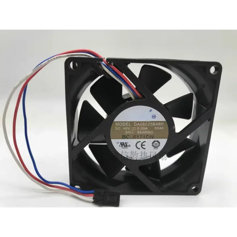 HJY 1PCS For AVC DA08025B48H DC48V 0.09A 8025 8CM 3-wire cooling fan
HJY 1PCS For AVC DA08025B48H DC48V 0.09A 8025 8CM 3-wire cooling fan