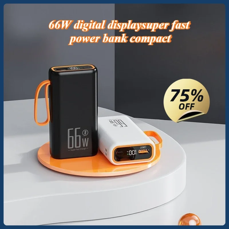 66W Digital Display Super Fast Power Bank Compact and Portable 20000mAh Mobile Power Supply
66W Digital Display Super Fast Power Bank Compact and Portable 20000mAh Mobile Power Supply