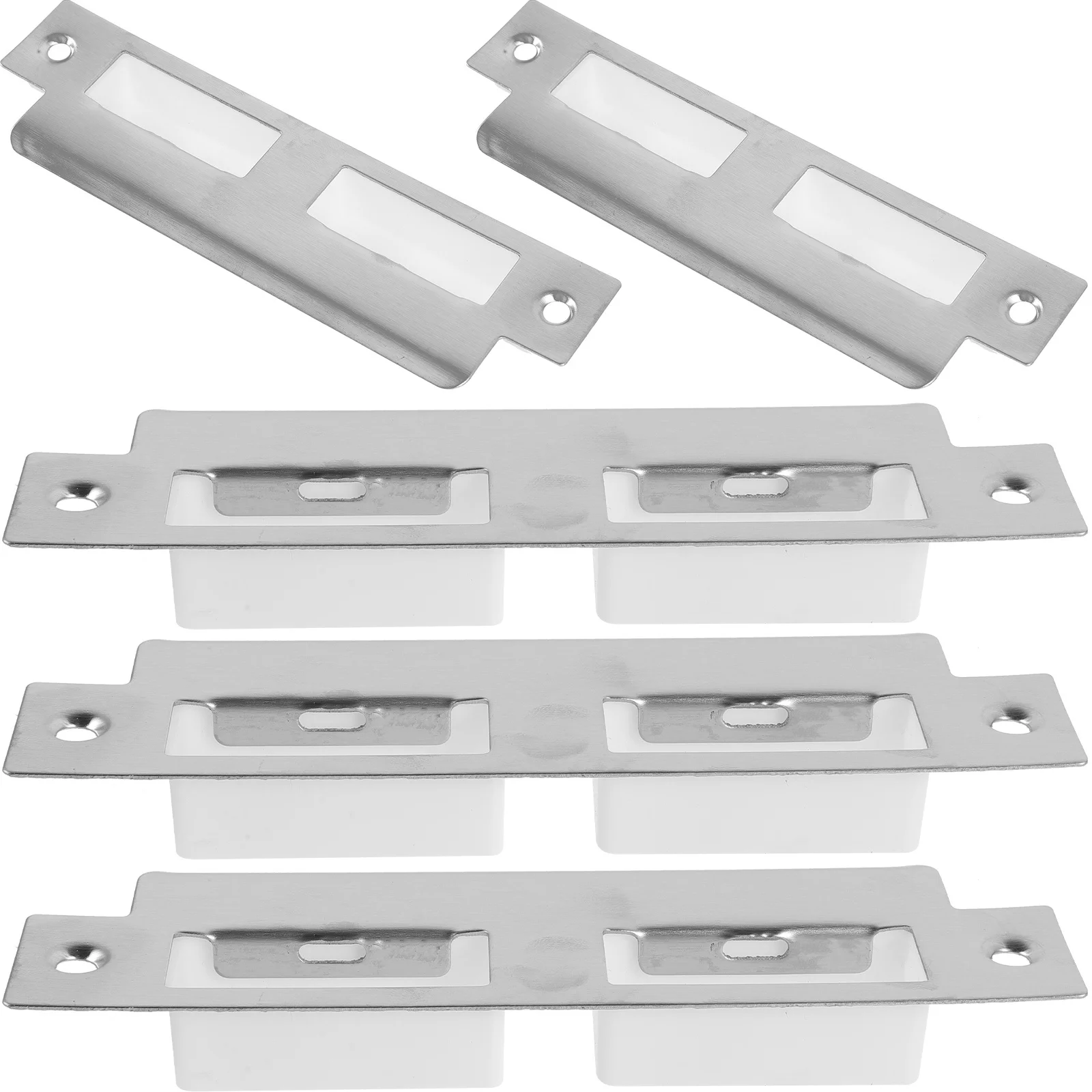 5Pcs Adjustable Door Strike Plate Deadbolt Cover Plate for Front Door Reinforcement Security Deadbolt Installation Kit
5Pcs Adjustable Door Strike Plate Deadbolt Cover Plate for Front Door Reinforcement Security Deadbolt Installation Kit