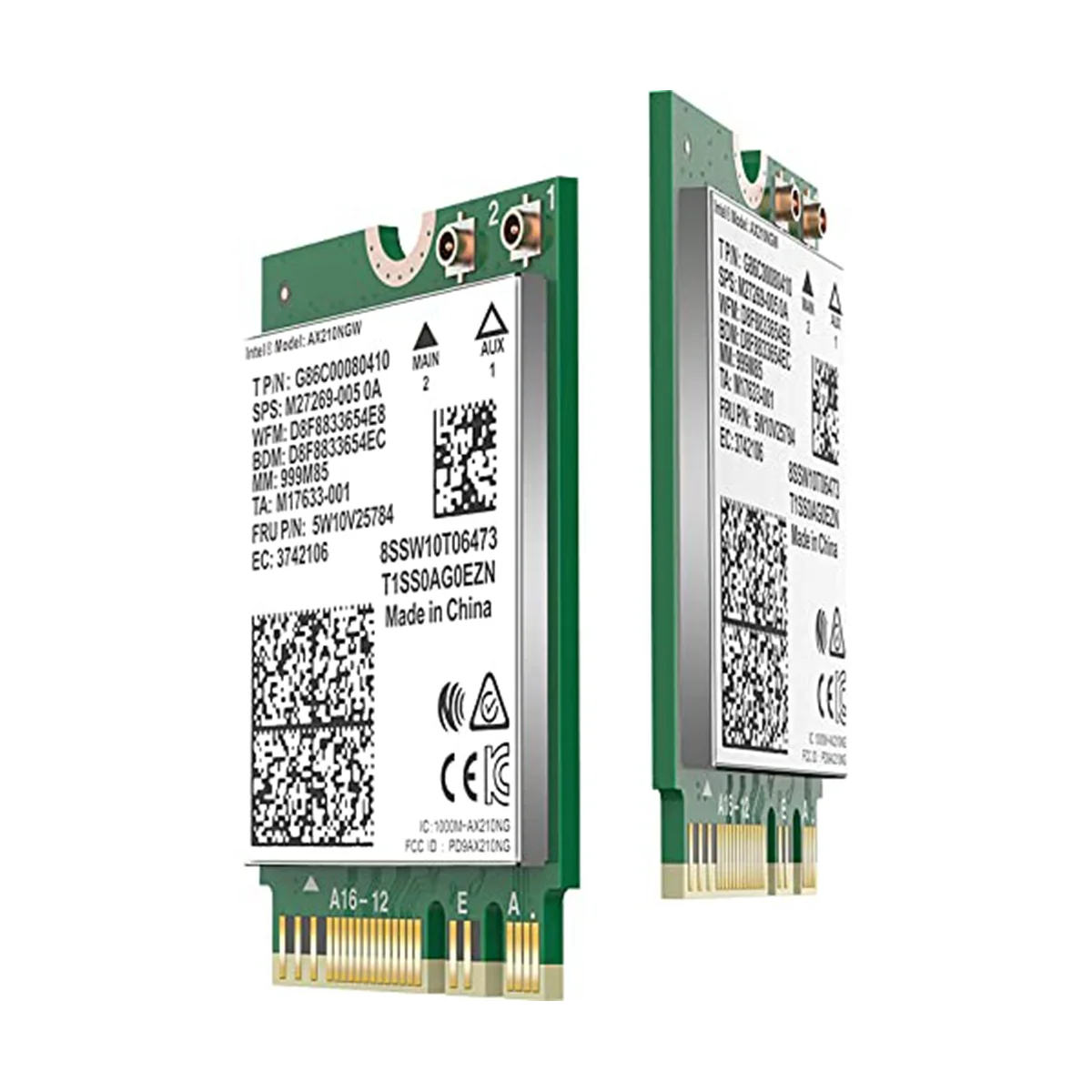 Превосходная Wi-Fi-карта AX210NGW, беспроводной модуль Wi-Fi 6E 11AX, расширяющийся на 6 ГГц MU-MIMO, трехдиапазонный внутренний сетевой адаптер + Bluetooth 5.2
Превосходная Wi-Fi-карта AX210NGW, беспроводной модуль Wi-Fi 6E 11AX, расширяющийся на 6 ГГц MU-MIMO, трехдиапазонный внутренний сетевой адаптер + Bluetooth 5.2