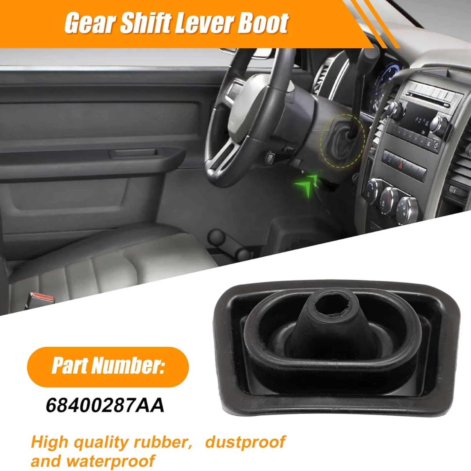 OEM 68400287AA for Ram 1500 2500 3500 2011-2022 Gear Shift Lever Boot Rubber Direct Replacement Car Auto Accessories
OEM 68400287AA for Ram 1500 2500 3500 2011-2022 Gear Shift Lever Boot Rubber Direct Replacement Car Auto Accessories