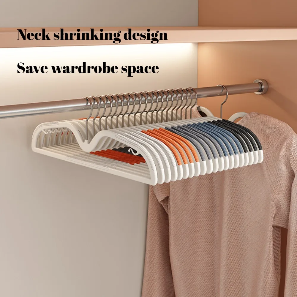 10pcs short neck hangers, strong flexibility, anti slip and traceless, strong load-bearing capacity, space saving
10pcs short neck hangers, strong flexibility, anti slip and traceless, strong load-bearing capacity, space saving