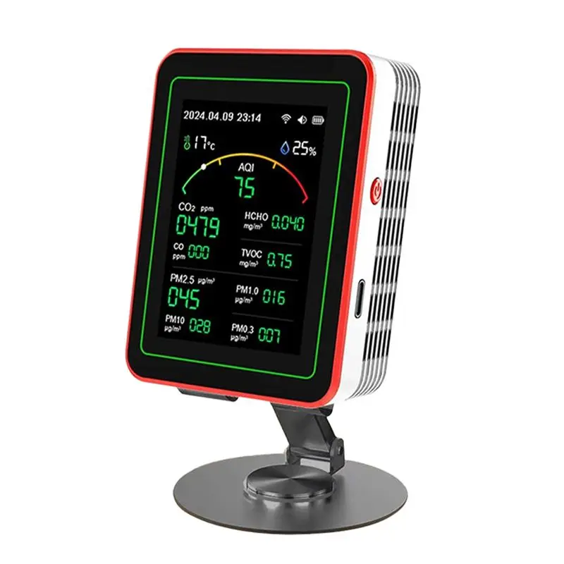 ABKQ-15 In 1 Tuya WIFI Rechargeable Household Digital Air Quality Detector CO2/CO/TVOC/HCHO/PM2.5/Temp/Humi For Smart Home B
ABKQ-15 In 1 Tuya WIFI Rechargeable Household Digital Air Quality Detector CO2/CO/TVOC/HCHO/PM2.5/Temp/Humi For Smart Home B