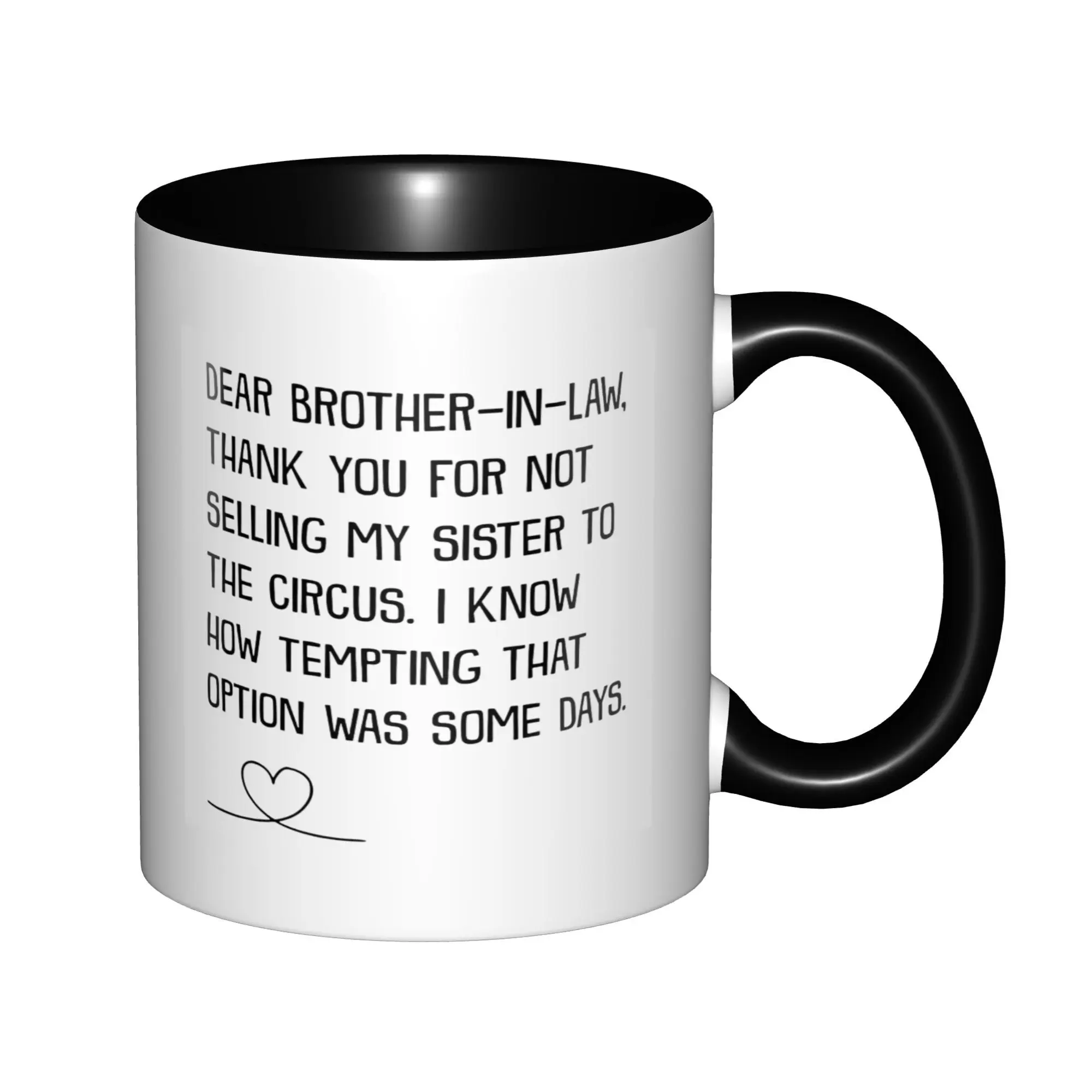 Funny Brother In Law Gift Wedding Day Mens Mugs With Black Handle Birthday Coffee Mugs Ceramic Tea Cups 11oz
Funny Brother In Law Gift Wedding Day Mens Mugs With Black Handle Birthday Coffee Mugs Ceramic Tea Cups 11oz