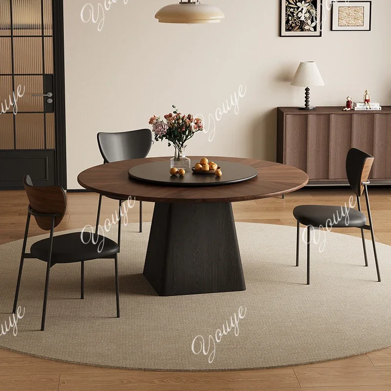 X36 Medieval Solid Wood Round Dining Table French Retro Home Parquet Solid Wood Round Table Black Walnut
X36 Medieval Solid Wood Round Dining Table French Retro Home Parquet Solid Wood Round Table Black Walnut
