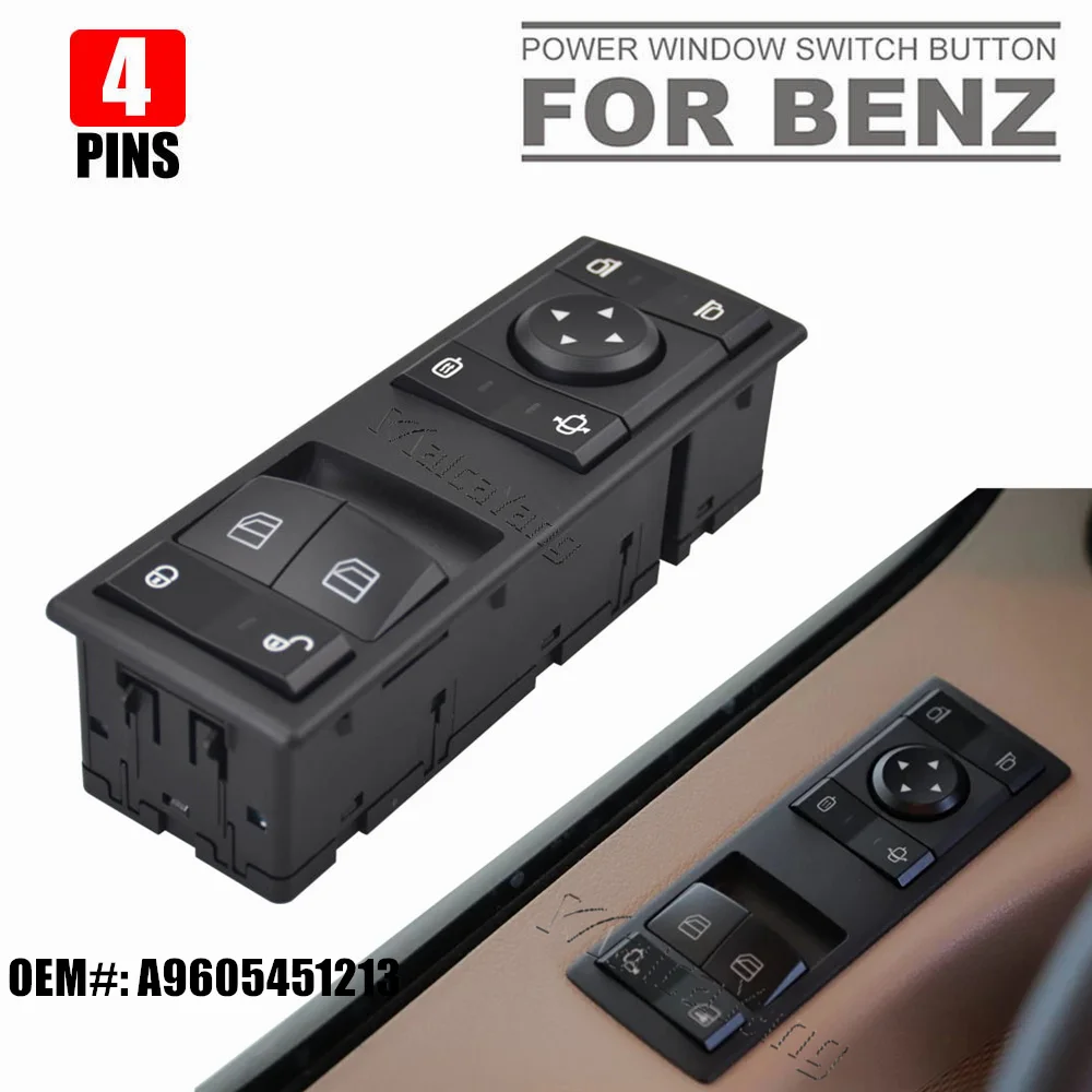 High Quality Driver Side Electric Power Master Window Switch A9605451213 A9605450913 For Mercedes-Benz Truck Actros MP4
High Quality Driver Side Electric Power Master Window Switch A9605451213 A9605450913 For Mercedes-Benz Truck Actros MP4