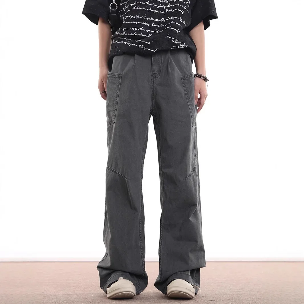 American High Street Trendy Brand Casual Pants for Men. Retro Loose Straight-leg Work Long Pants for Spring and Autumn.
American High Street Trendy Brand Casual Pants for Men. Retro Loose Straight-leg Work Long Pants for Spring and Autumn.