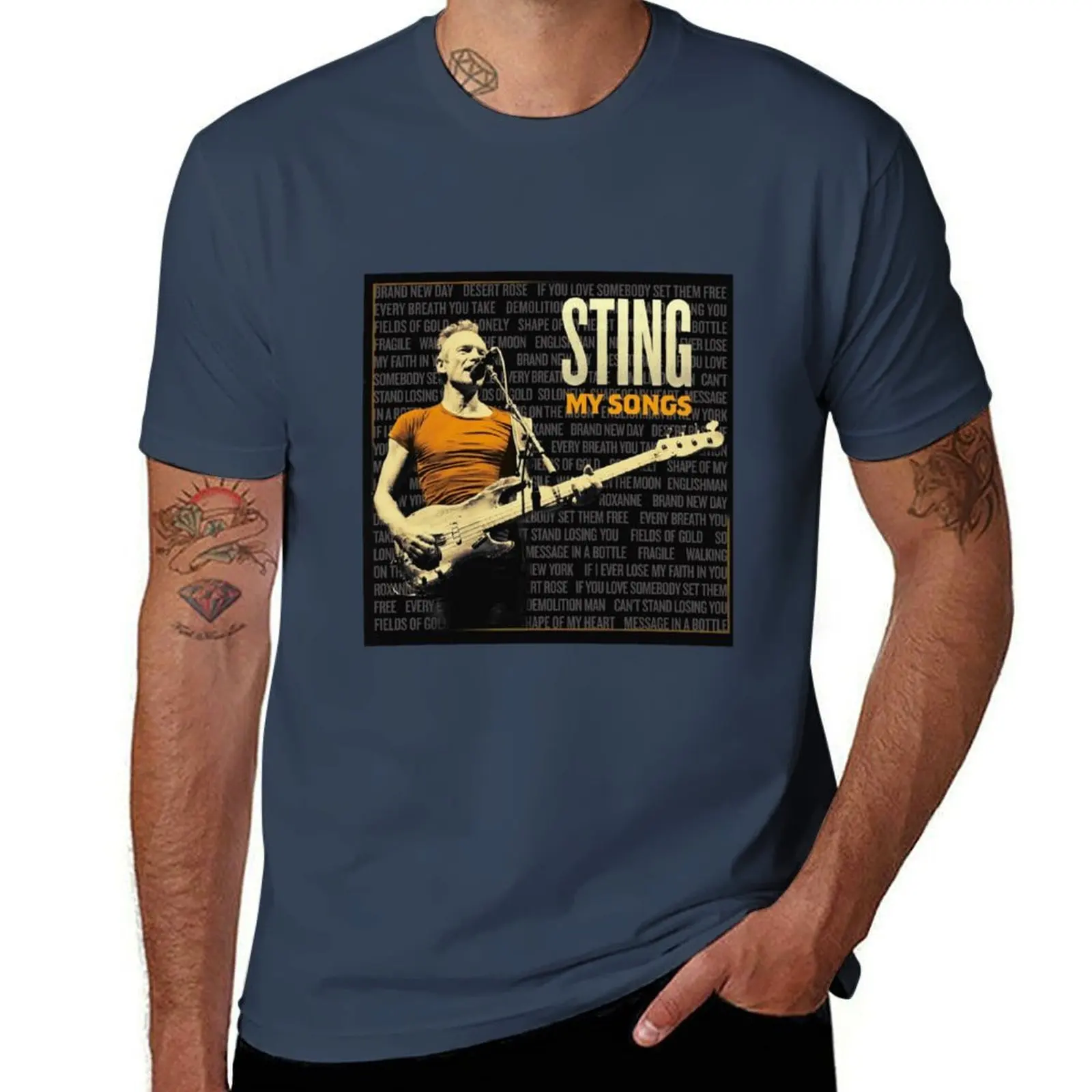 My Songs Sting Tour 2022 T-Shirt man t shirt heavy cotton man t shirt cotton T-Shirt 
My Songs Sting Tour 2022 T-Shirt man t shirt heavy cotton man t shirt cotton T-Shirt