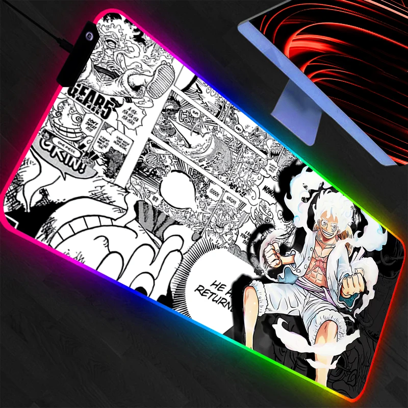 Игровой коврик для мыши One Piece с RGB-подсветкой, большой, для компьютера, с LED-подсветкой, резиновый, с обработанными краями, XXL
Игровой коврик для мыши One Piece с RGB-подсветкой, большой, для компьютера, с LED-подсветкой, резиновый, с обработанными краями, XXL