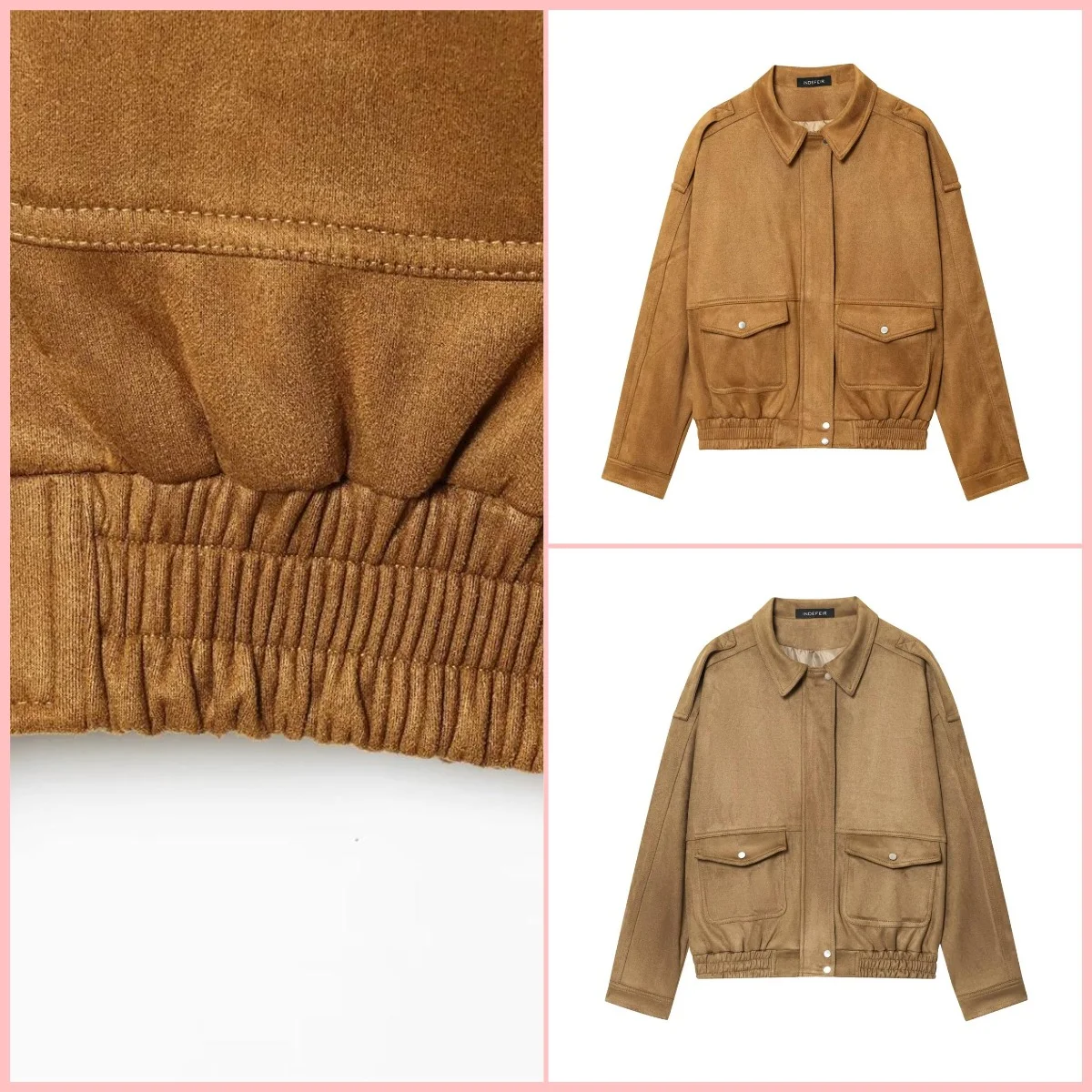 Women's Jacket - Spring/Fall New Style Women's Casual Oversized Flight Jacket Polyester Fiber Material
Women's Jacket - Spring/Fall New Style Women's Casual Oversized Flight Jacket Polyester Fiber Material