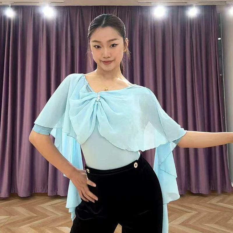 New Waltz Dance Clothing Latin Ballroom Dance Tops Women Practice Wear Black Blue Leotards Adult Salsa Tango Dance Clothes
New Waltz Dance Clothing Latin Ballroom Dance Tops Women Practice Wear Black Blue Leotards Adult Salsa Tango Dance Clothes