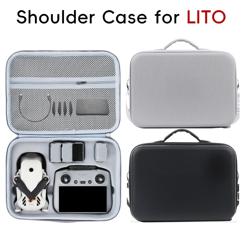 Carrying Case for DJI Lito Fly More Combo, Large Capacity Travel Storage Bag with Shoulder Strap Waterproof PU Protective Cover
Carrying Case for DJI Lito Fly More Combo, Large Capacity Travel Storage Bag with Shoulder Strap Waterproof PU Protective Cover