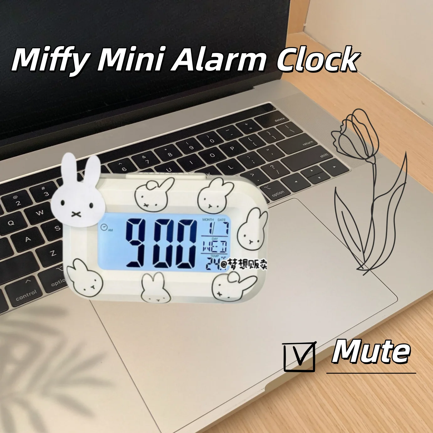 New Miffy Mini Alarm Clock & Glowing Table Clock, Cute Portable Multi-Function Bedside Desk Clock for Students
New Miffy Mini Alarm Clock & Glowing Table Clock, Cute Portable Multi-Function Bedside Desk Clock for Students