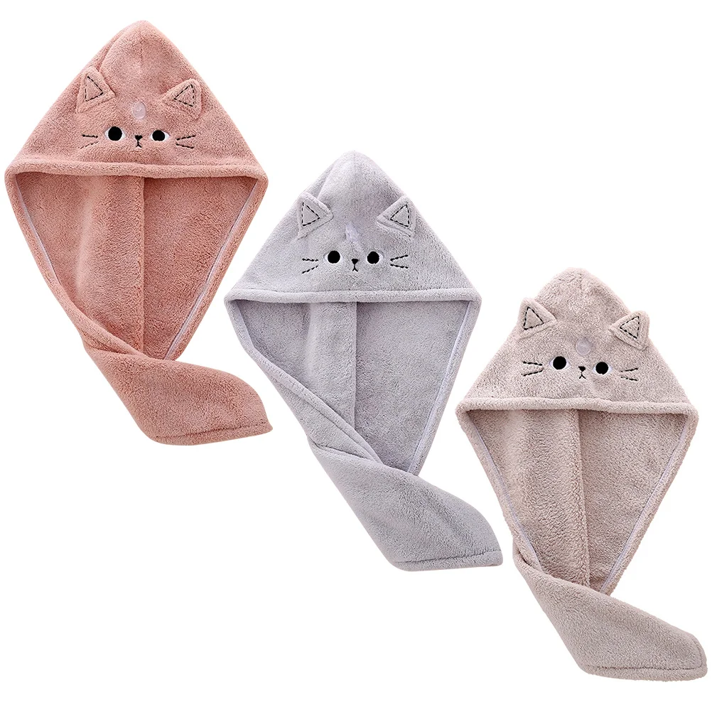 1 set Dry Cap Bath Towels Coral Fleece Absorbent Drying Wraps Quick Hair Towels For Women Bathing Supplies Women Hair Gift
1 set Dry Cap Bath Towels Coral Fleece Absorbent Drying Wraps Quick Hair Towels For Women Bathing Supplies Women Hair Gift
