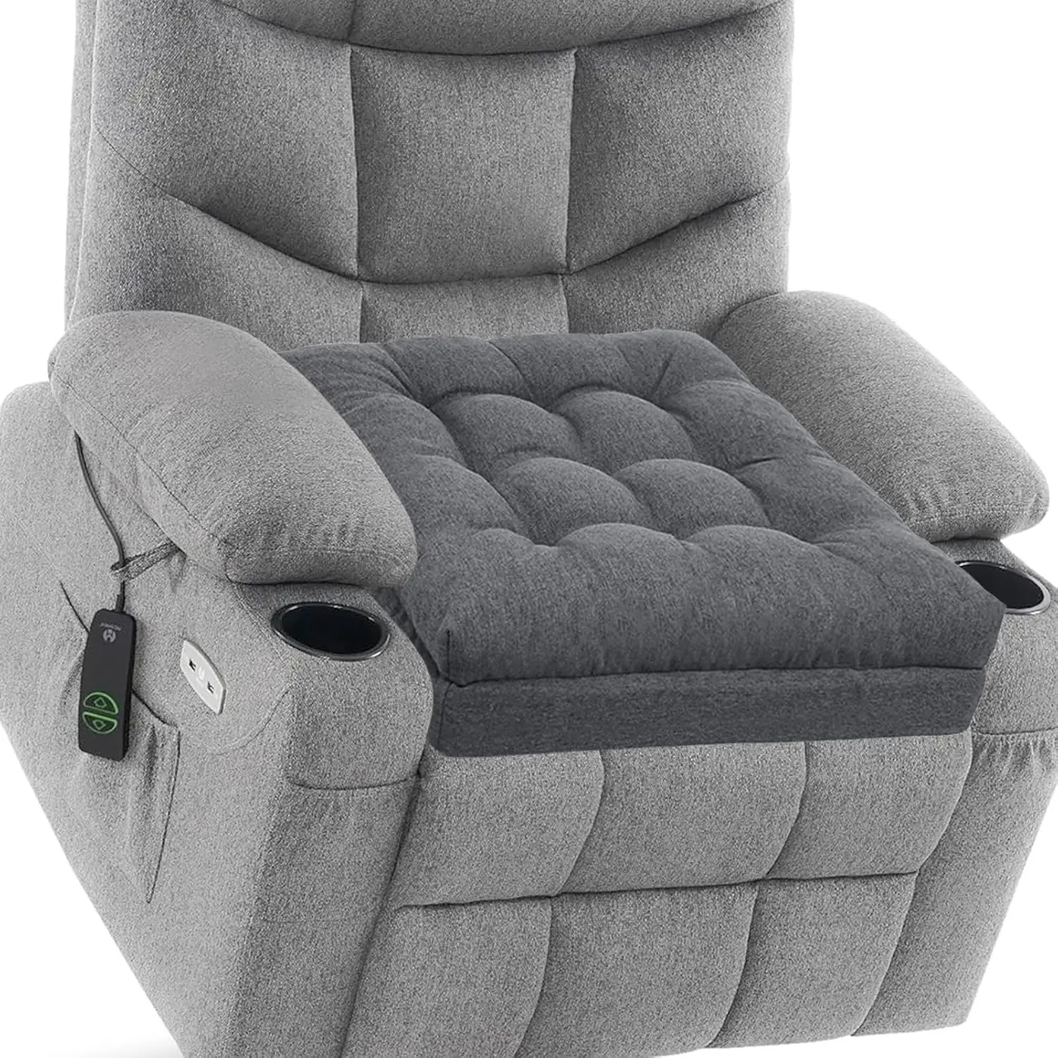Large Memory Foam Recliner Cushion for Elderly, 20x20x5 Inch Non-Slip, Easy Stand Up & Reduce Hip & Lumbar Pain, Dark Grey
Large Memory Foam Recliner Cushion for Elderly, 20x20x5 Inch Non-Slip, Easy Stand Up & Reduce Hip & Lumbar Pain, Dark Grey