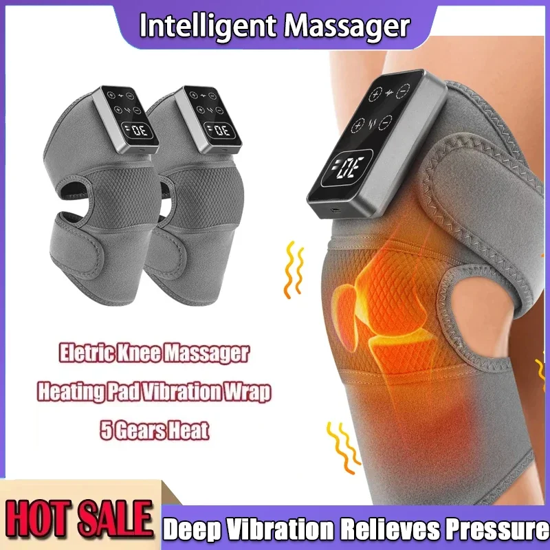 Electric Knee Massager with 3 Vibrations 5 Levels Hot Compress Shoulder Elbow Massage Knee Support Brace for Health Care
Electric Knee Massager with 3 Vibrations 5 Levels Hot Compress Shoulder Elbow Massage Knee Support Brace for Health Care