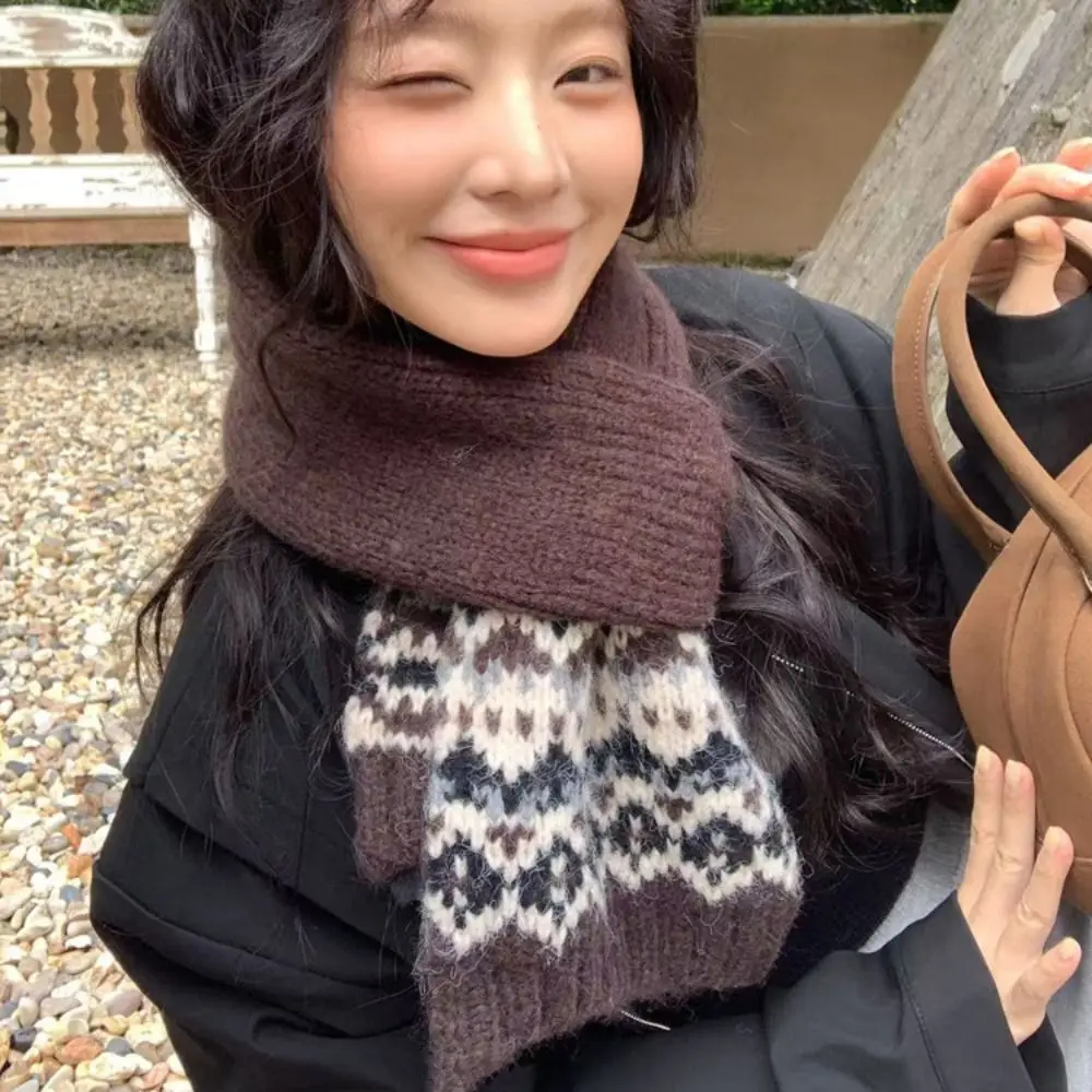Simple Wool Jacquard Knitted Scarf Warm Winter Cashmere Scarves Solid Color Korean Style Fair Isle Style Shawl Autumn Winter
Simple Wool Jacquard Knitted Scarf Warm Winter Cashmere Scarves Solid Color Korean Style Fair Isle Style Shawl Autumn Winter