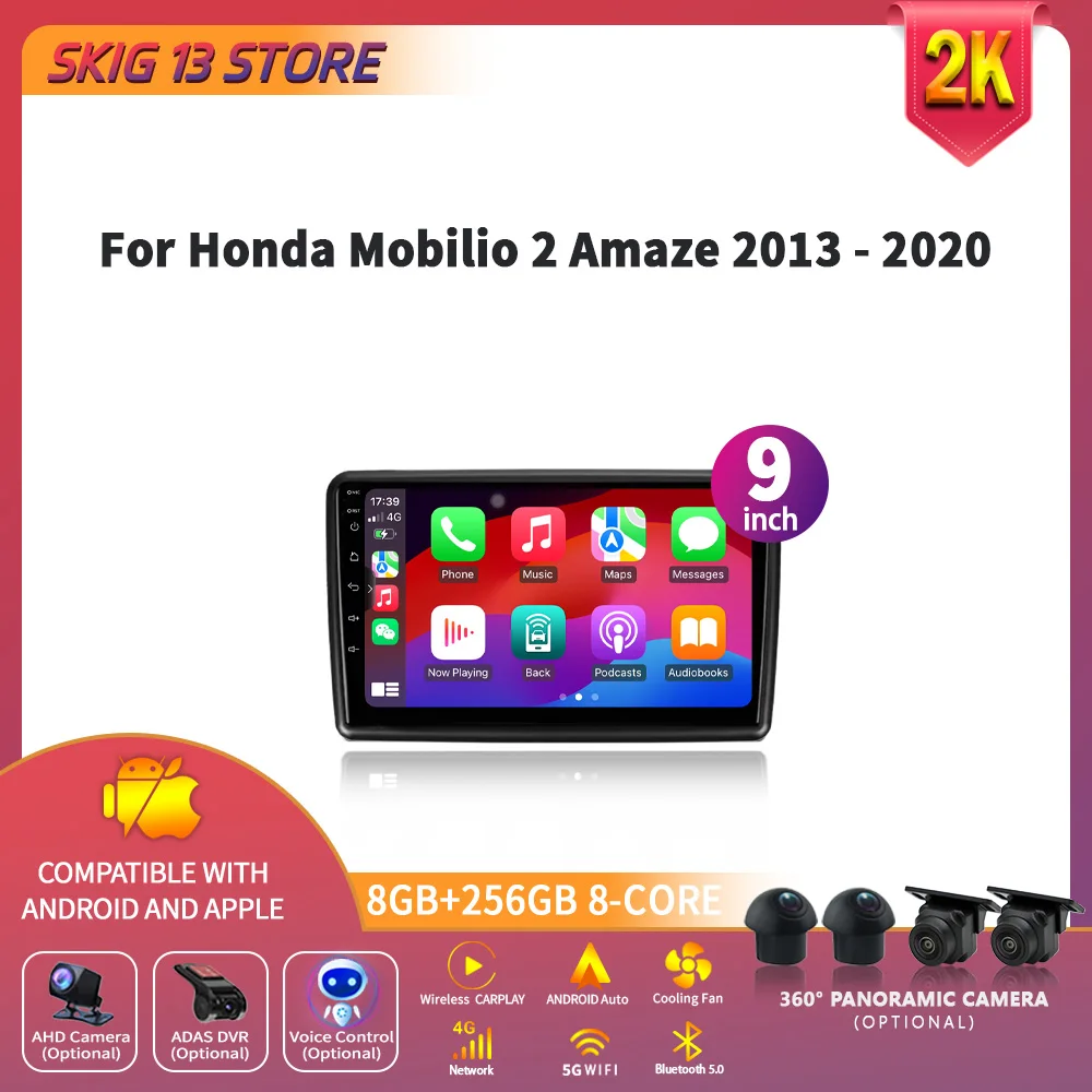 For Honda Mobilio 2 Amaze 2013 - 2020 Car Radio Central Multimedia Navigation Wireless Carplay 4G GPS Android Stereo ScreenFor H
For Honda Mobilio 2 Amaze 2013 - 2020 Car Radio Central Multimedia Navigation Wireless Carplay 4G GPS Android Stereo ScreenFor H