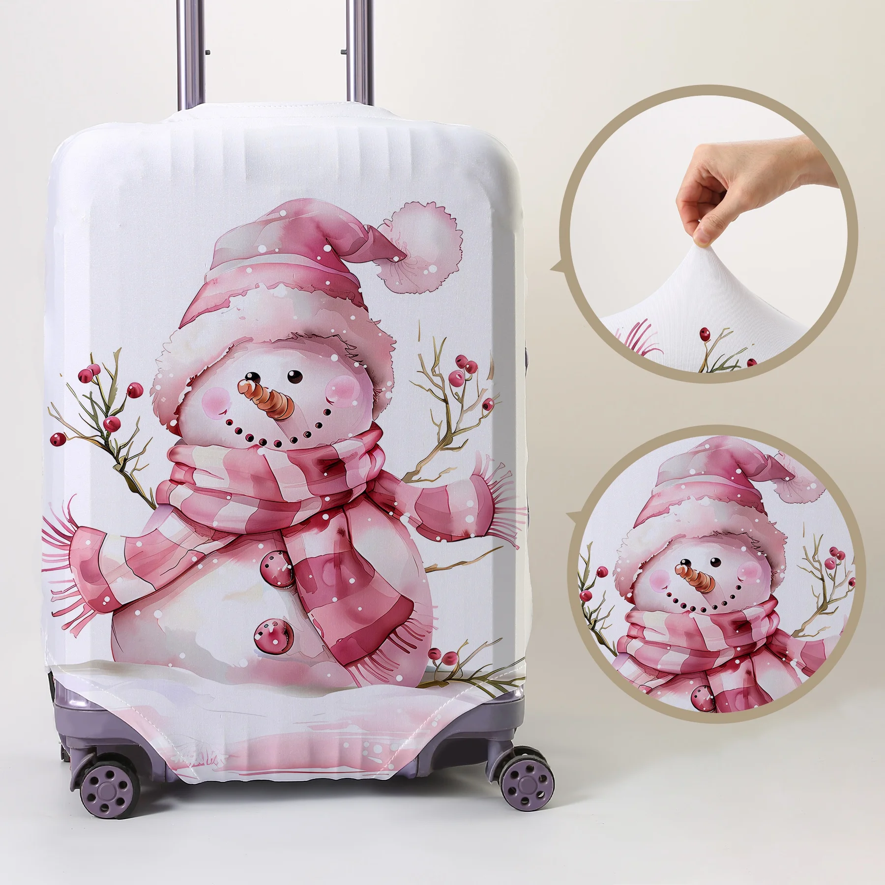 Watercolor powder snowman pattern luggage protection cover, suitable for 18-32 inch luggage covers, luggage handle gloves, trave
Watercolor powder snowman pattern luggage protection cover, suitable for 18-32 inch luggage covers, luggage handle gloves, trave