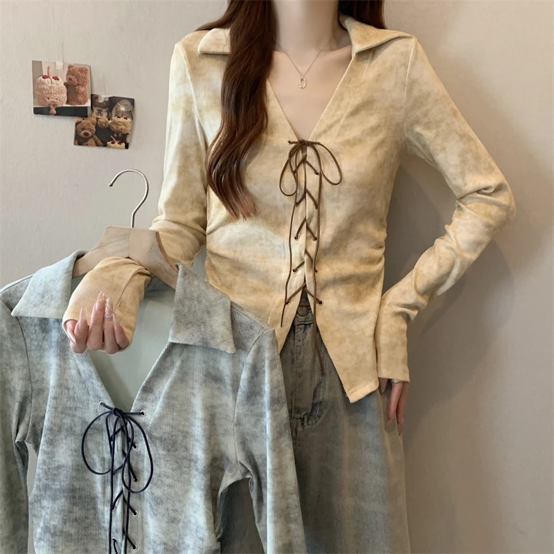 Plus Size Women's Spring Fashion Stylish Tie V-Neck Irregular Slit Top Versatile Long Sleeve T-Shirt
Plus Size Women's Spring Fashion Stylish Tie V-Neck Irregular Slit Top Versatile Long Sleeve T-Shirt