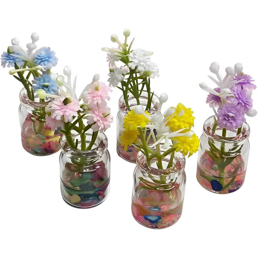 3 random daisy miniature glass vases, handmade transparent luminous, 3D shell bottle accessories
3 random daisy miniature glass vases, handmade transparent luminous, 3D shell bottle accessories