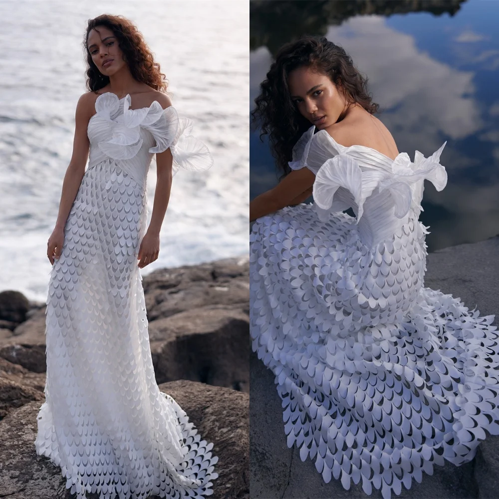 Customized High Quality White Organza Wedding Dress Exquisite Strapless Sleeveless Vestido De Novia Chapel Train Bridal Gowns
Customized High Quality White Organza Wedding Dress Exquisite Strapless Sleeveless Vestido De Novia Chapel Train Bridal Gowns