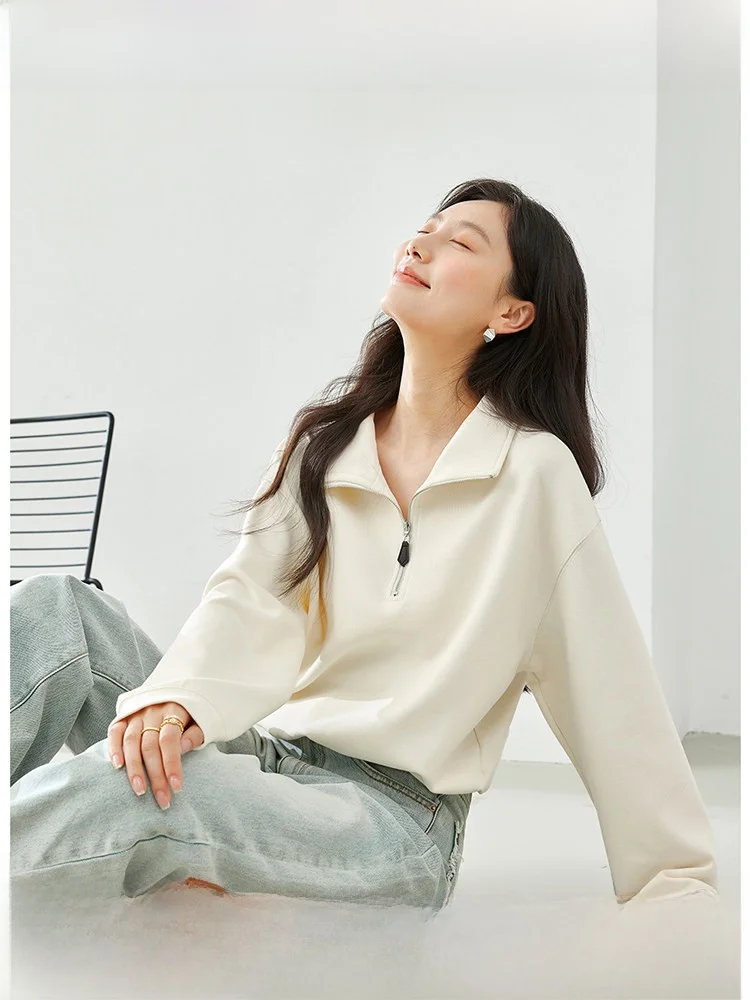 Женская толстовка свободного кроя в корейском стиле, осенне-зимняя новинка, утягивающая, на молнии, повседневная, уличная мода
Женская толстовка свободного кроя в корейском стиле, осенне-зимняя новинка, утягивающая, на молнии, повседневная, уличная мода