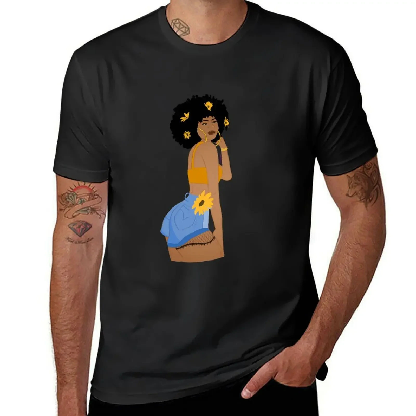 melanin sunflower queen T-Shirt customizeds blanks cotton graphic tees Blouse mens clothes
melanin sunflower queen T-Shirt customizeds blanks cotton graphic tees Blouse mens clothes