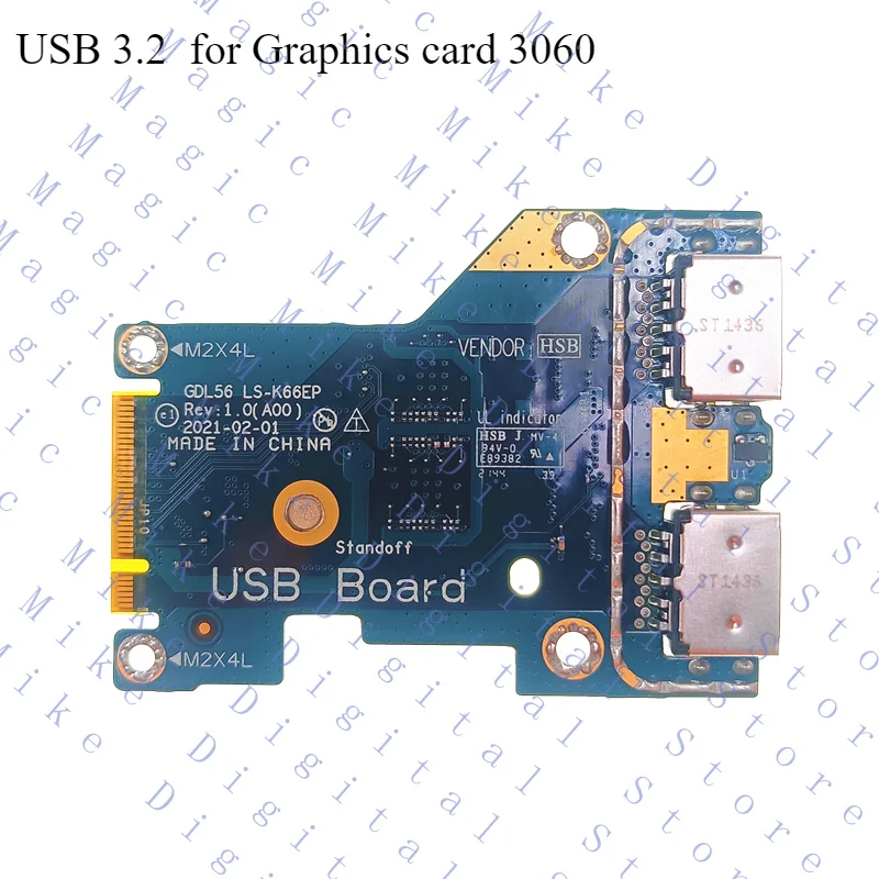 H IO Board USB Board for Dell G15 5515 Ryzer Edition 2021 LS-K66EP RY7G0 0RY7G0
H IO Board USB Board for Dell G15 5515 Ryzer Edition 2021 LS-K66EP RY7G0 0RY7G0