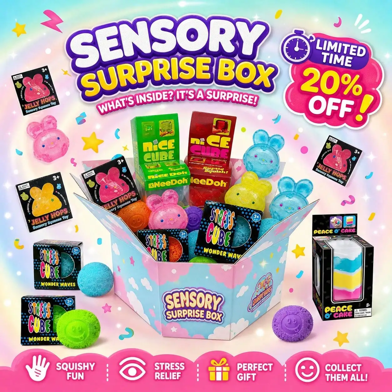 Cute Animal & Dessert Squishy Blind Box, Kawaii Slow Rebound Squeeze Fidget Toy, Mystery Assorted Random Surprise Set, 3 Independent Random Draws, Min 2 Up To 5 Pieces Lucky Blind Box, Soft Maltose Texture Sensory Decompression Stress Relief Toy,
Cute Animal & Dessert Squishy Blind Box, Kawaii Slow Rebound Squeeze Fidget Toy, Mystery Assorted Random Surprise Set, 3 Independent Random Draws, Min 2 Up To 5 Pieces Lucky Blind Box, Soft Maltose Texture Sensory Decompression Stress Relief Toy,