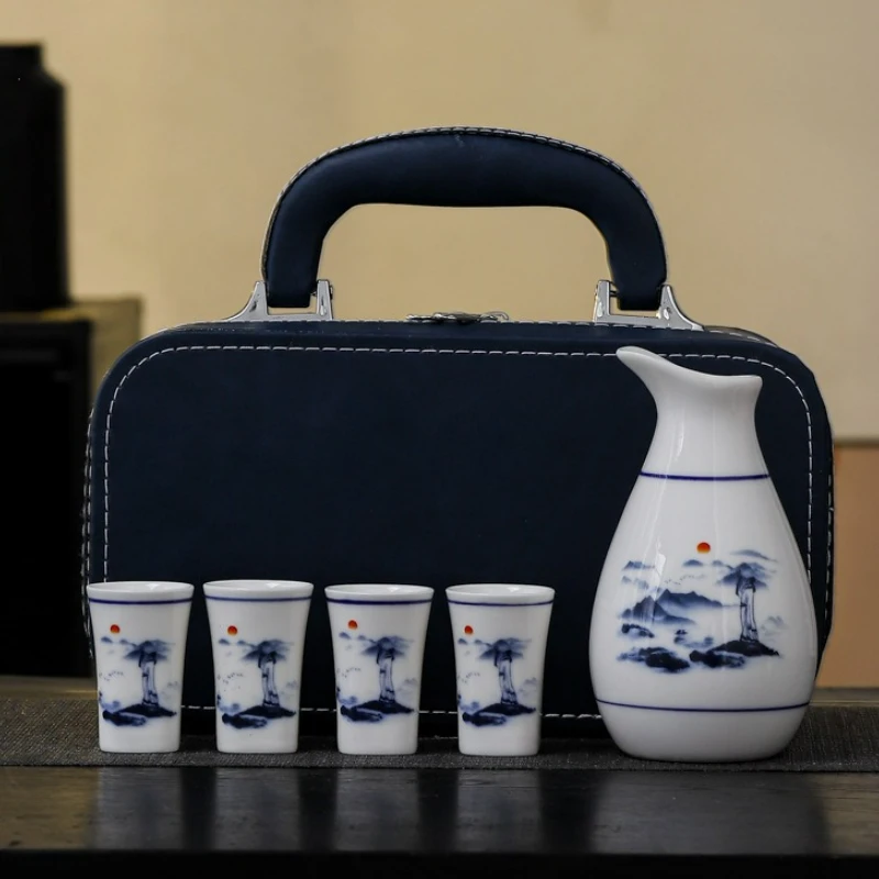 5Pcs/set Ceramics Japanese Style Sake Pot Baijiu Cup Set Home Kitchen Office Flagon Liquor Cup Drinkware Creative Barware Gifts
5Pcs/set Ceramics Japanese Style Sake Pot Baijiu Cup Set Home Kitchen Office Flagon Liquor Cup Drinkware Creative Barware Gifts