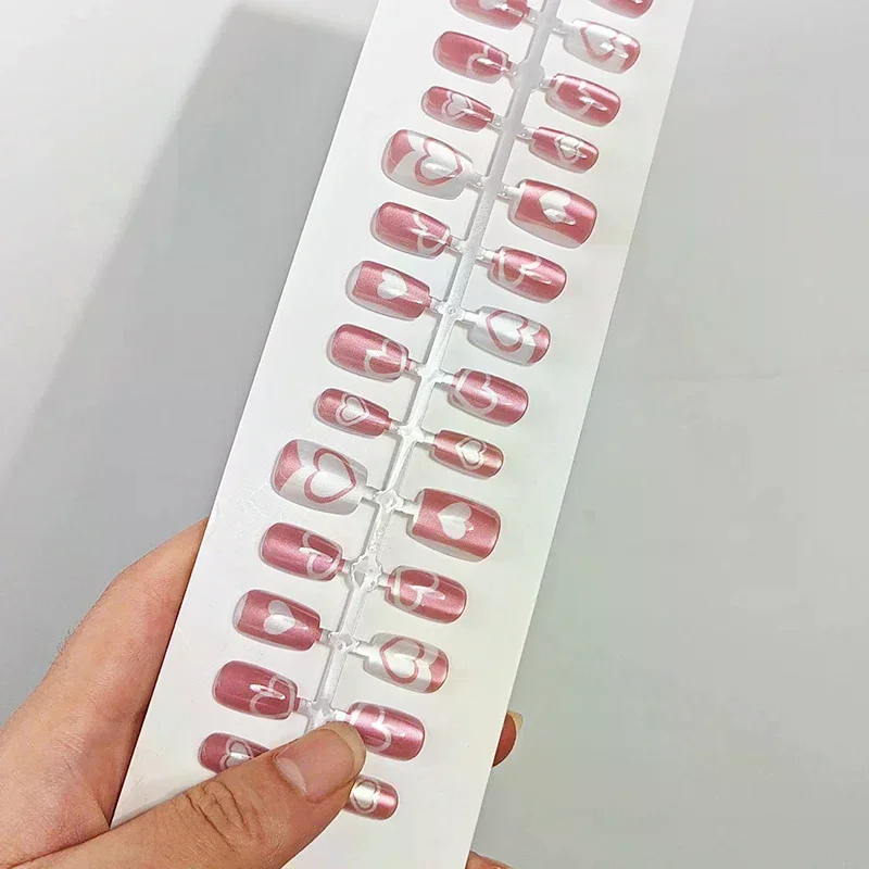 30 шт., короткие накладные ногти ручной работы с полным покрытием, носимые женские накладные ногти, украшение для маникюра
30 шт., короткие накладные ногти ручной работы с полным покрытием, носимые женские накладные ногти, украшение для маникюра