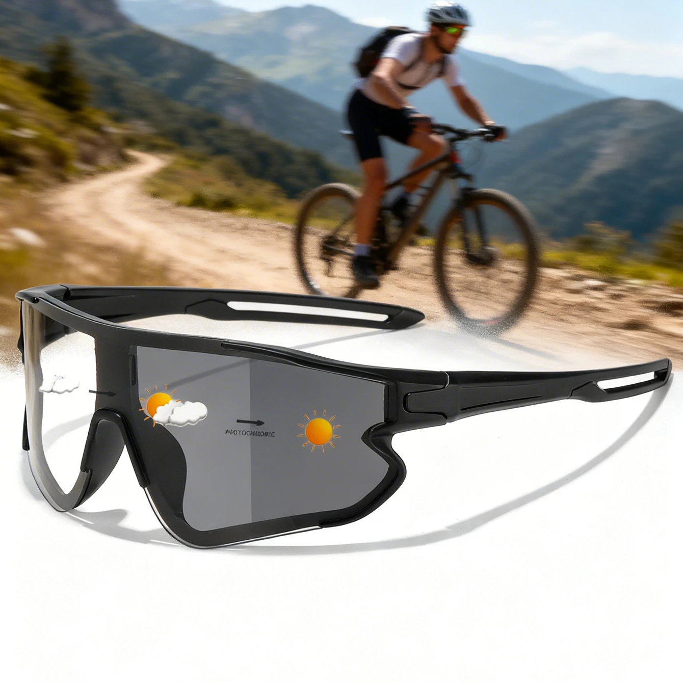 Men Women Photochromic Motorcycle Glasses Outdoor Sports Big Frame Windproof Cycling Running Hiking Goggles
Men Women Photochromic Motorcycle Glasses Outdoor Sports Big Frame Windproof Cycling Running Hiking Goggles