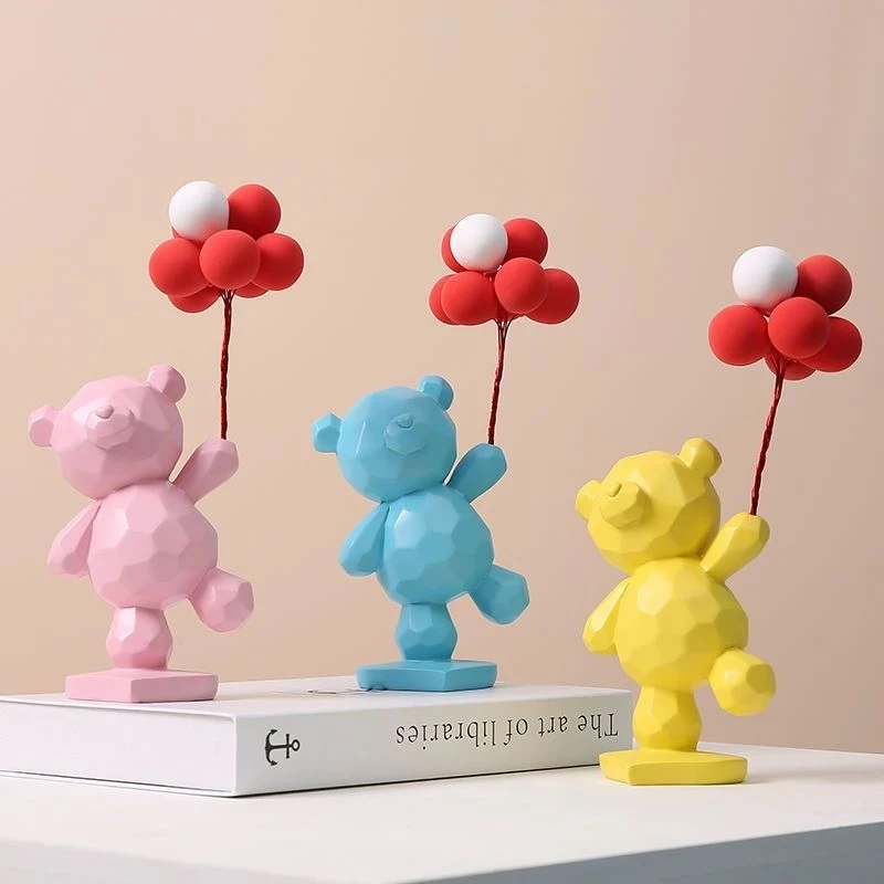 Abstract Balloon Bear Figurines for Interior Modern Home Decor Geometric Resin Bear Statue Desktop easter Decoration Gift
Abstract Balloon Bear Figurines for Interior Modern Home Decor Geometric Resin Bear Statue Desktop easter Decoration Gift