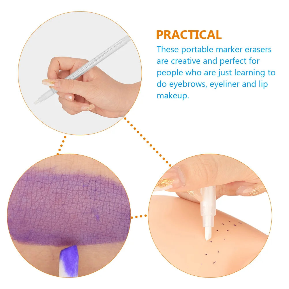 3 Pcs White Marker Pen Eyebrow Tattoo Eraser Correction Makeup Corrector Remover Portable
3 Pcs White Marker Pen Eyebrow Tattoo Eraser Correction Makeup Corrector Remover Portable