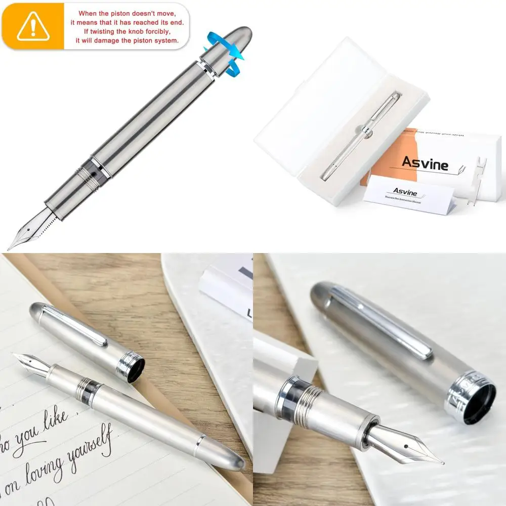 Titanium J16 Fountain Pen with Jowo Medium Nib, Piston Filler, Ink View Window, Wrench & Packaging
Titanium J16 Fountain Pen with Jowo Medium Nib, Piston Filler, Ink View Window, Wrench & Packaging